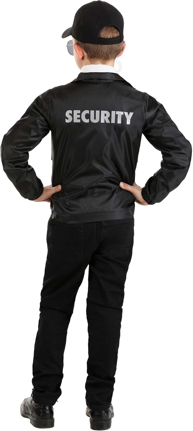 Kids Security Guard Costume Fun Easy Play