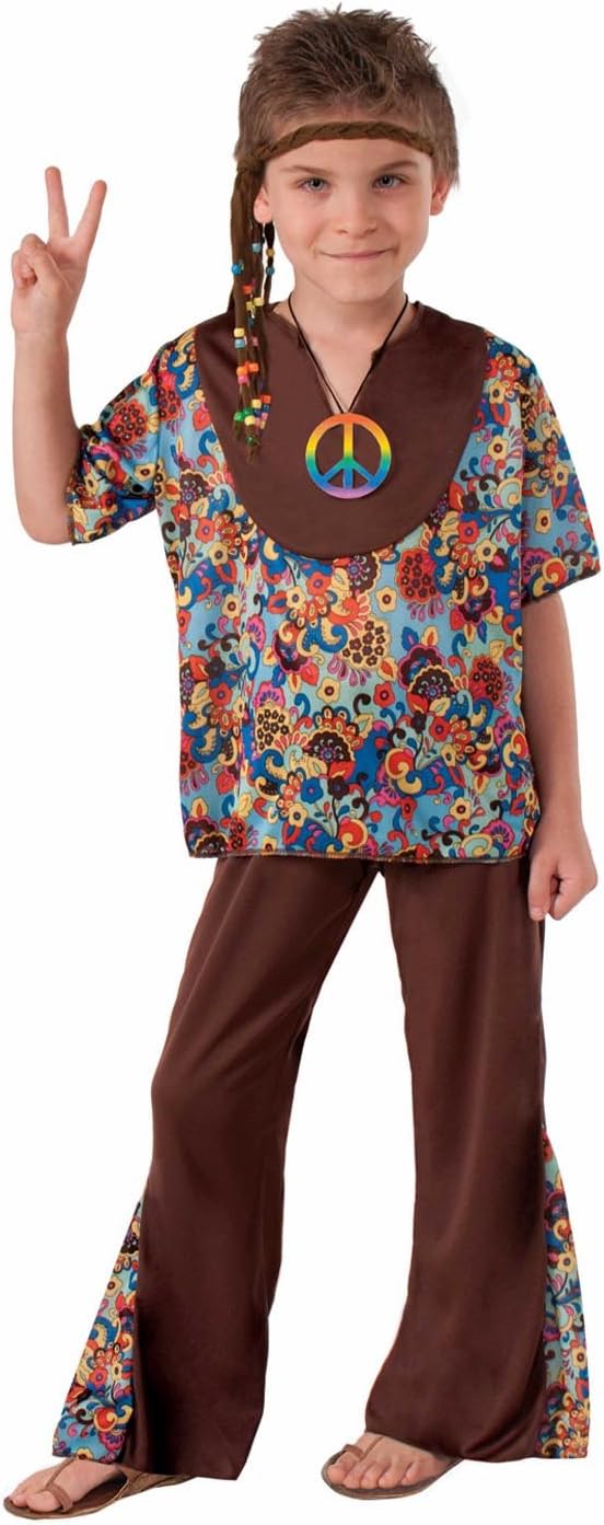 60s Hippie Boy Child Costume Capturing the Eureka Spirit