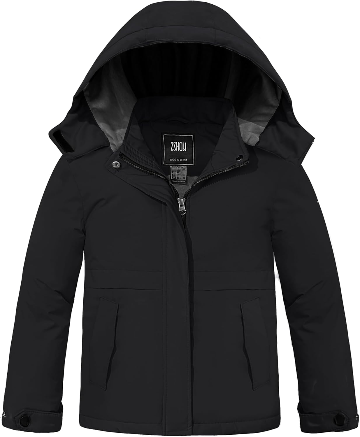ZSHOW Girls Waterproof Ski Jacket Winter Parka Quilted Lining