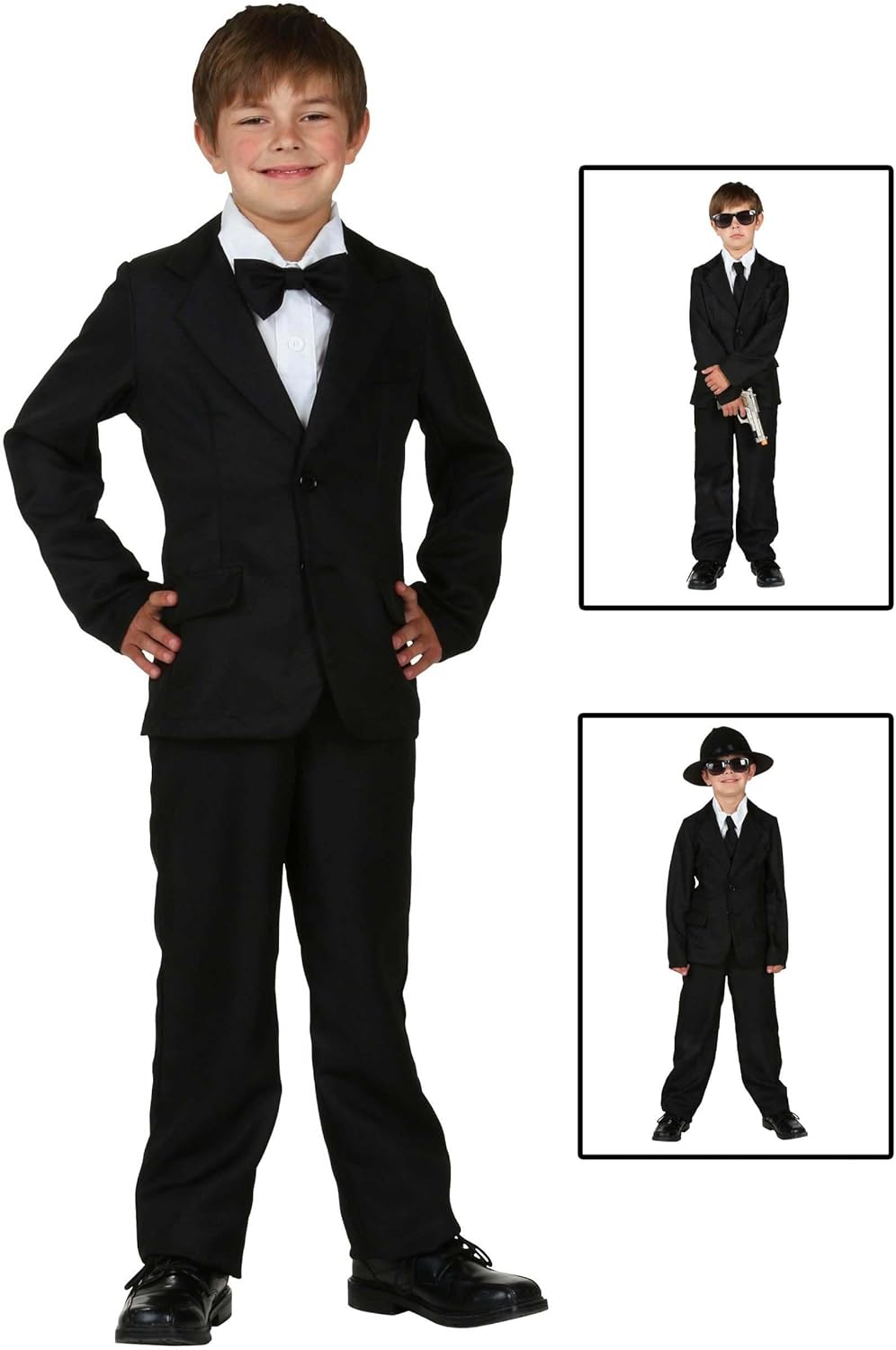 Kids Black Suit Costume