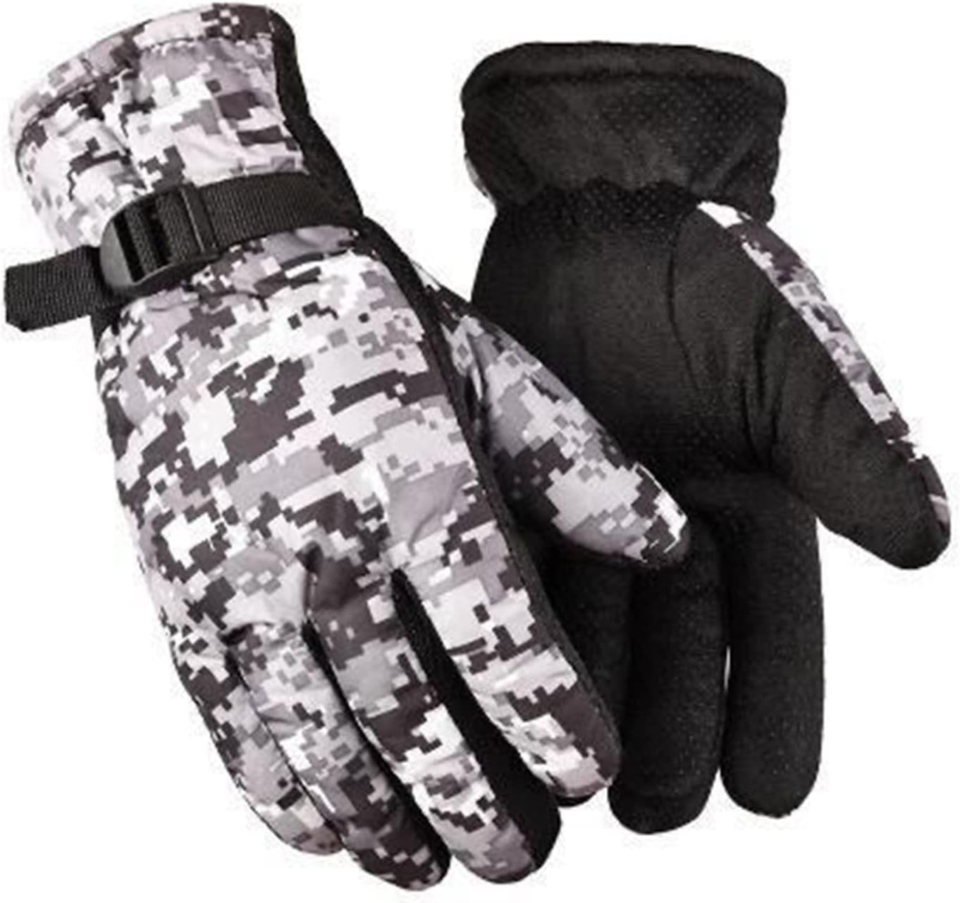 Winter Ski Gloves - Camouflage Ski Riding Gloves for Women