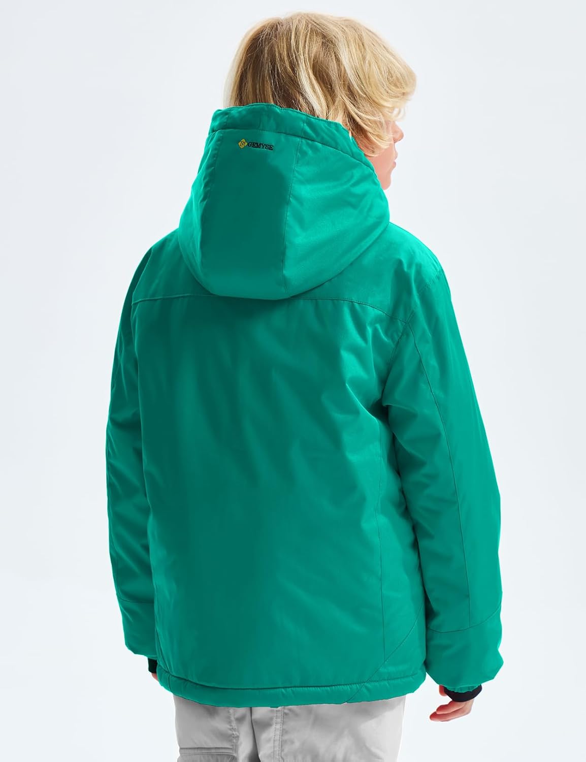 boys waterproof ski jacket with fleece lining
