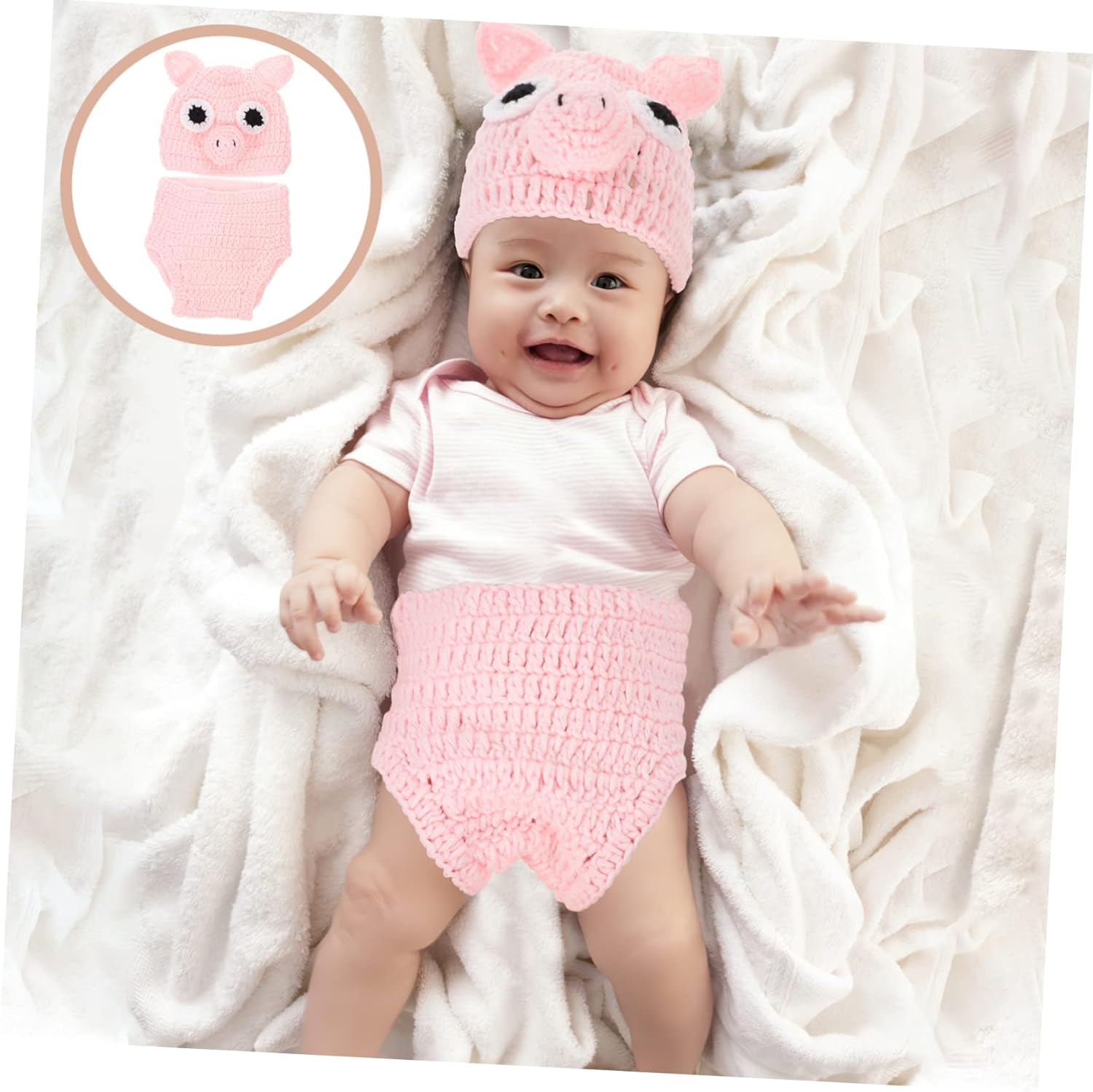 Hand Crochet Newborn Photography Outfit Set for Baby
