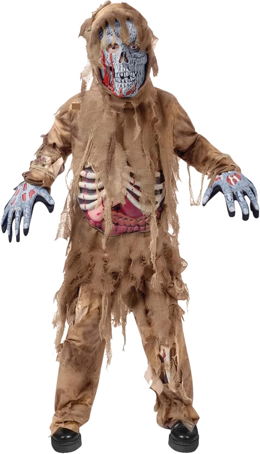 Spooktacular Creations Swamp Deluxe Skeleton Living Dead Zombie Costume for Halloween Kids