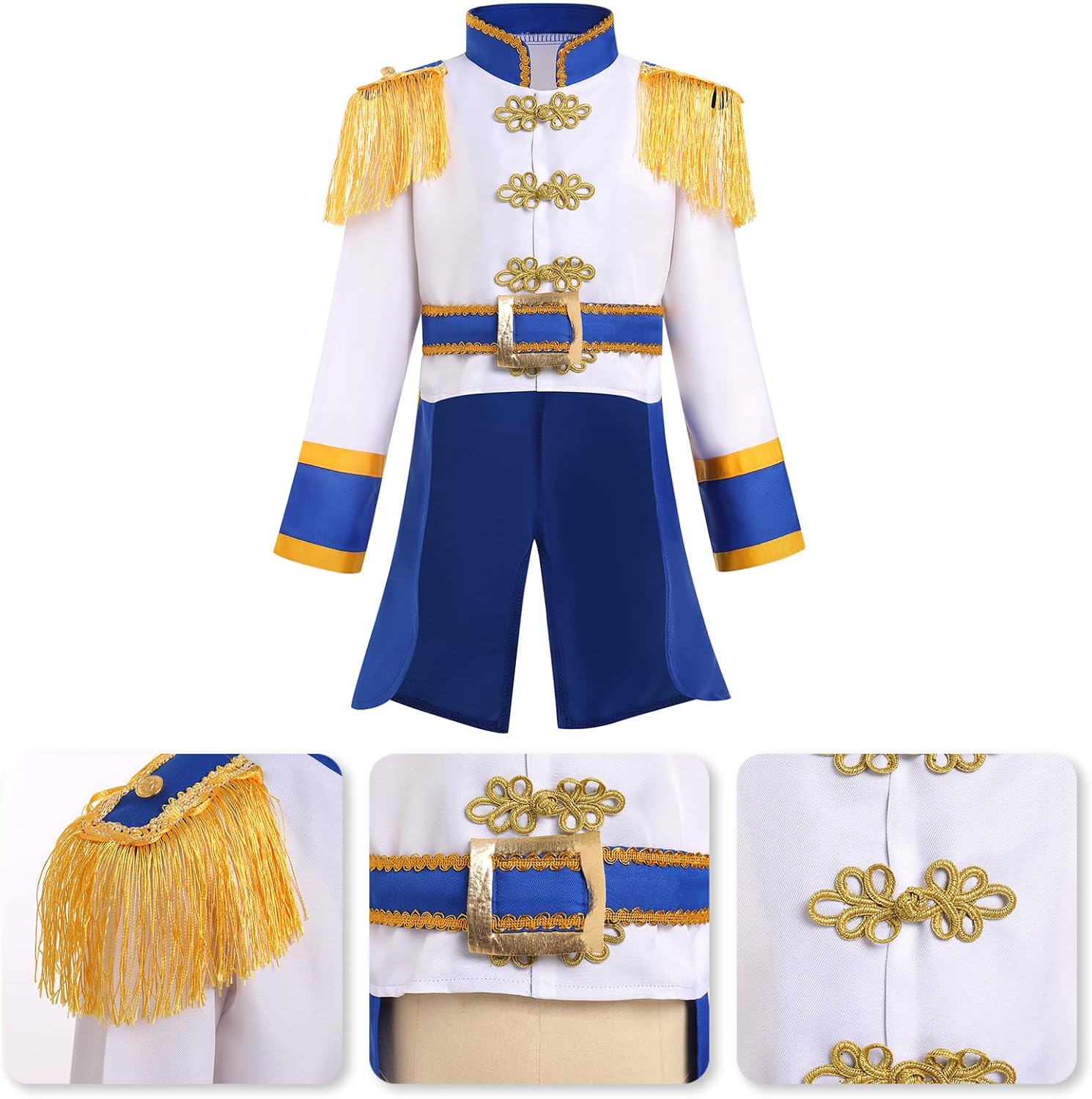 FYMNSI Kids Boys Halloween Medianeval Knight Prince Costume