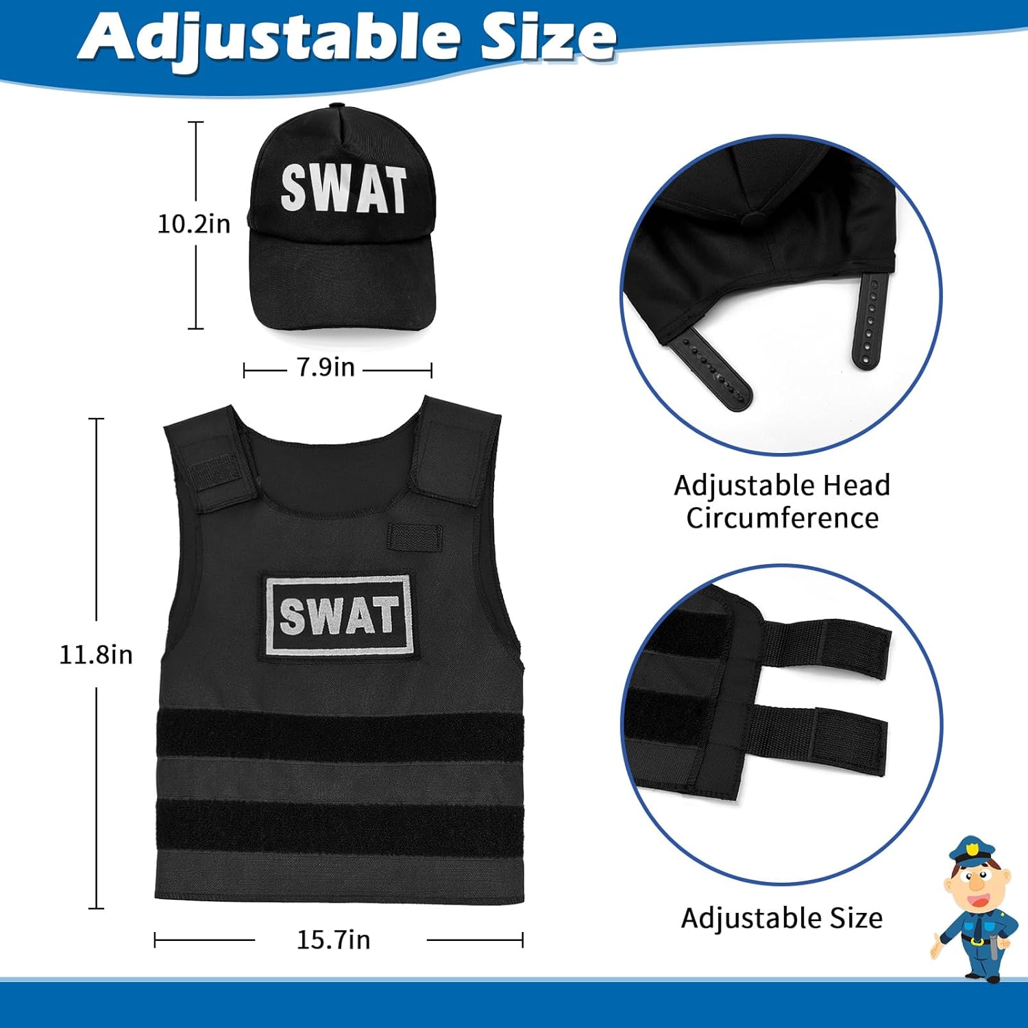 Police Officer Costume for Kids
