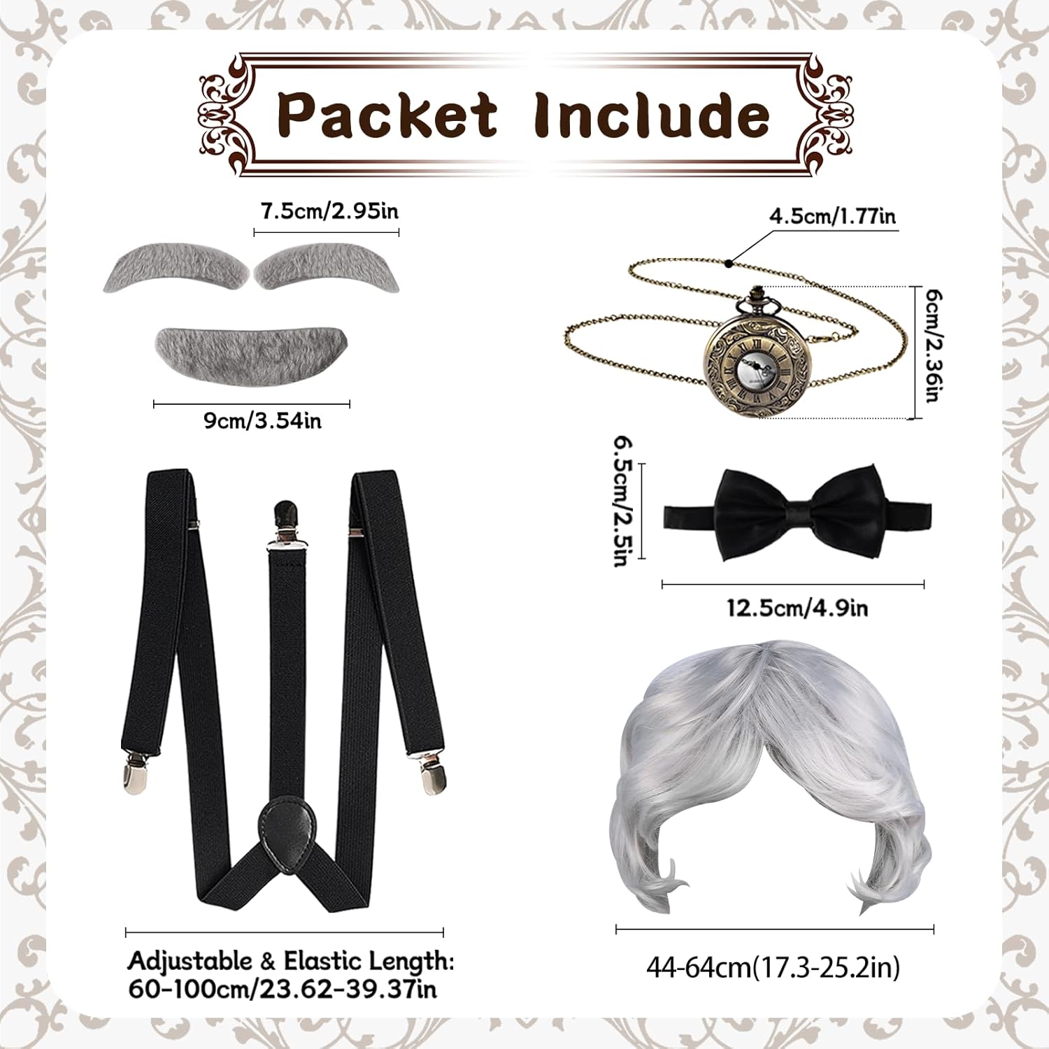 1920s Old Man Costume Set for Kids