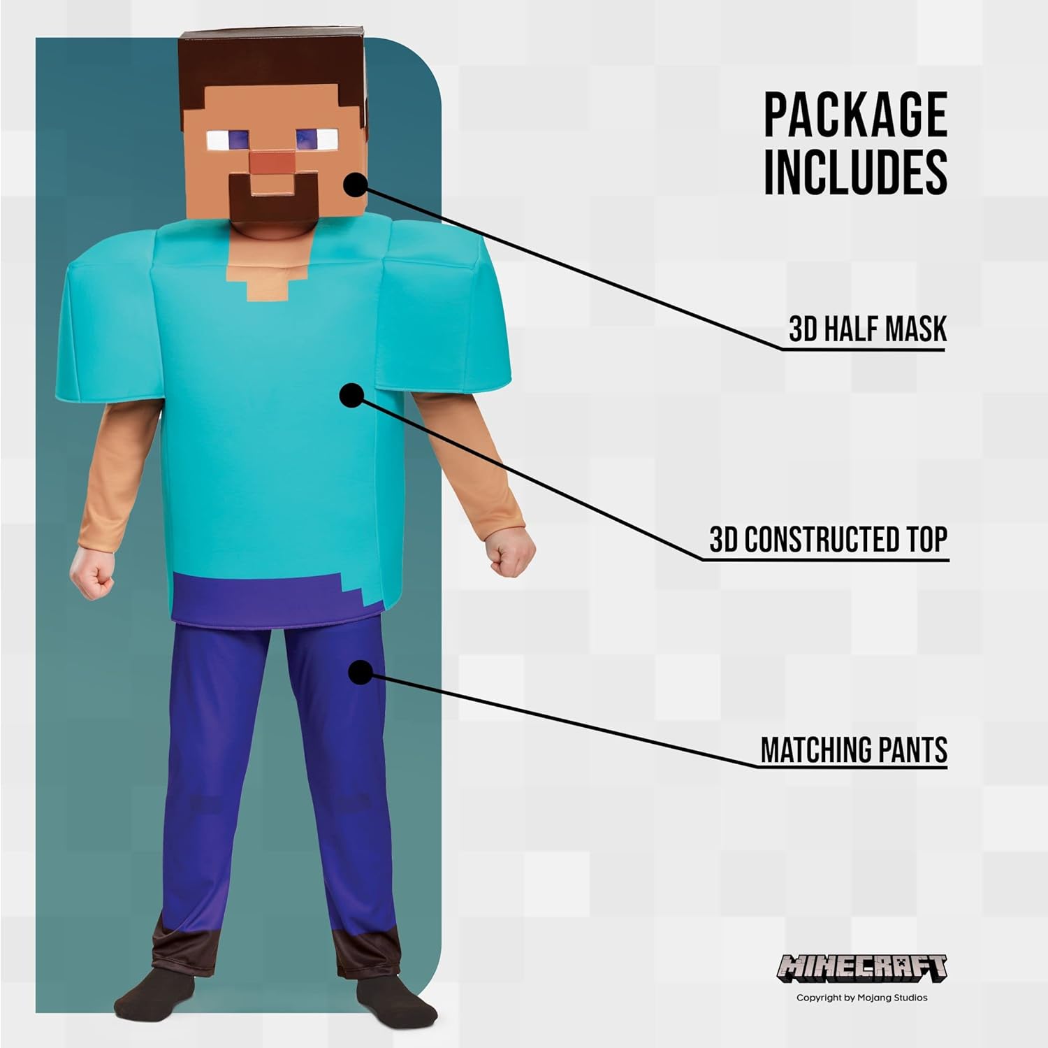 Slink into Style as Steve Disguise Minecraft costume