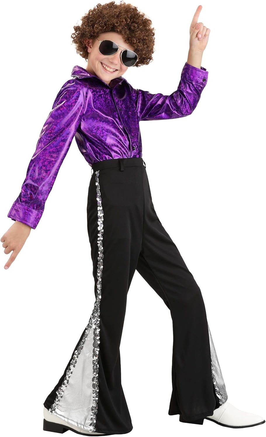 Sparkling Groovy Disco Pants Fun Halloween Dress-Up for Kids
