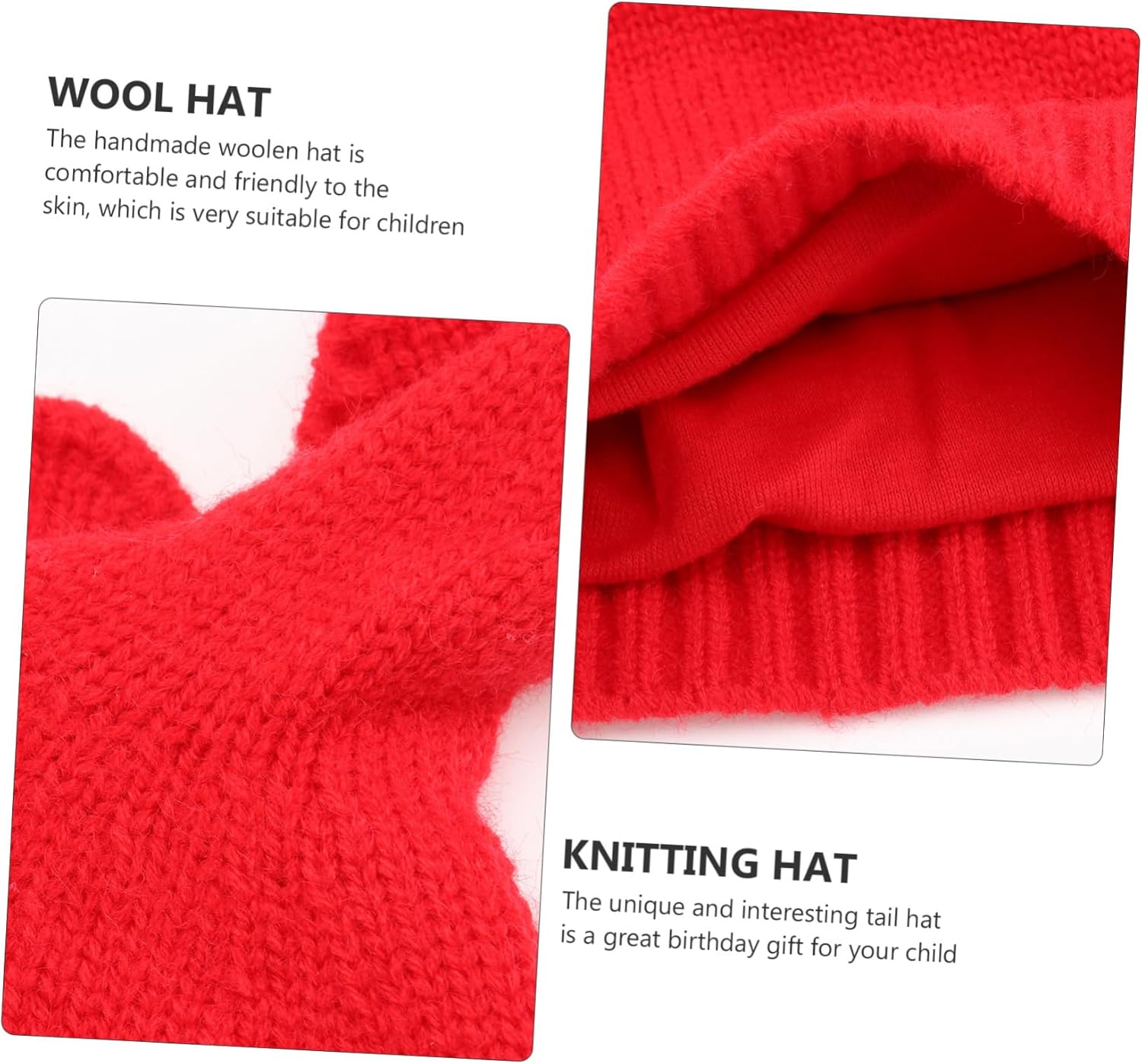 Perfect for Birthdays Parties SherchPry Baby Tail Hat in Red