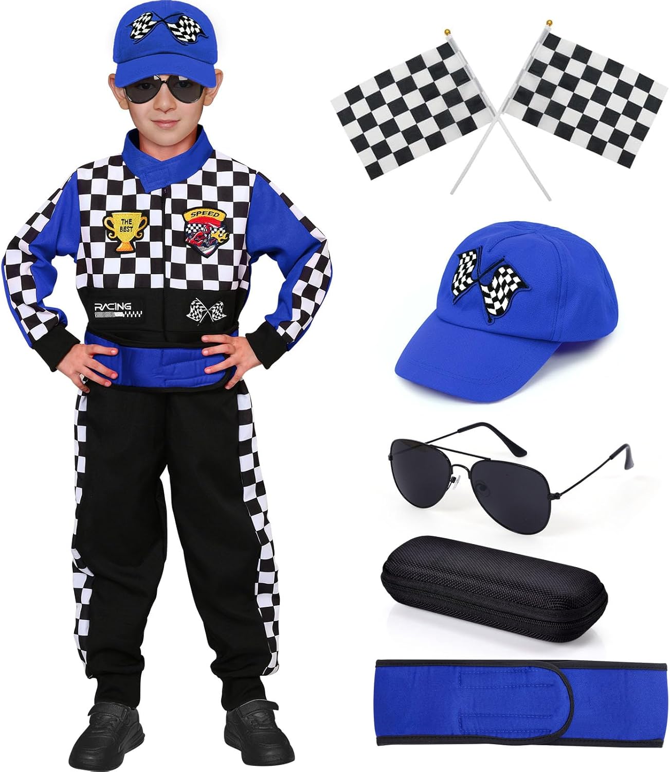 Latocos Kids Racer Driver Costume Halloween costume