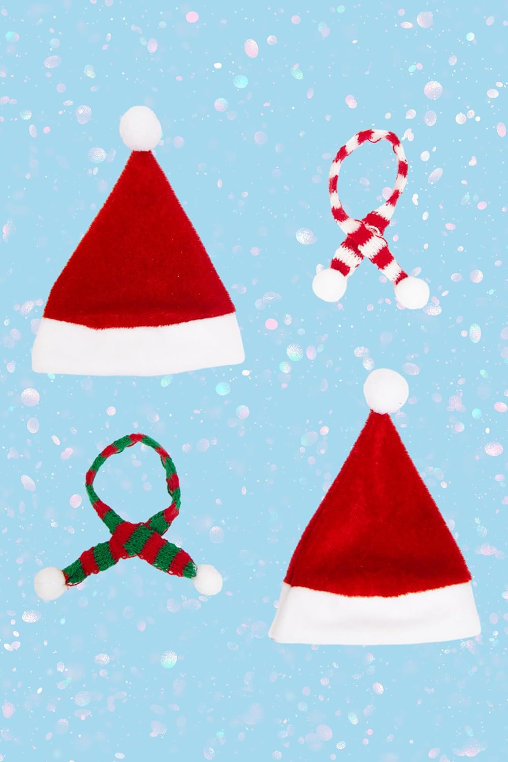 Eilik Robot Costume Set with Santa Hat and Scarf