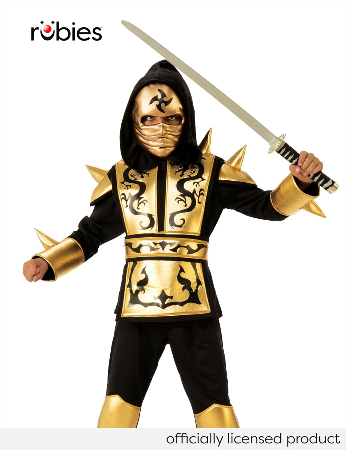 Gold Ninja Costume for Boys