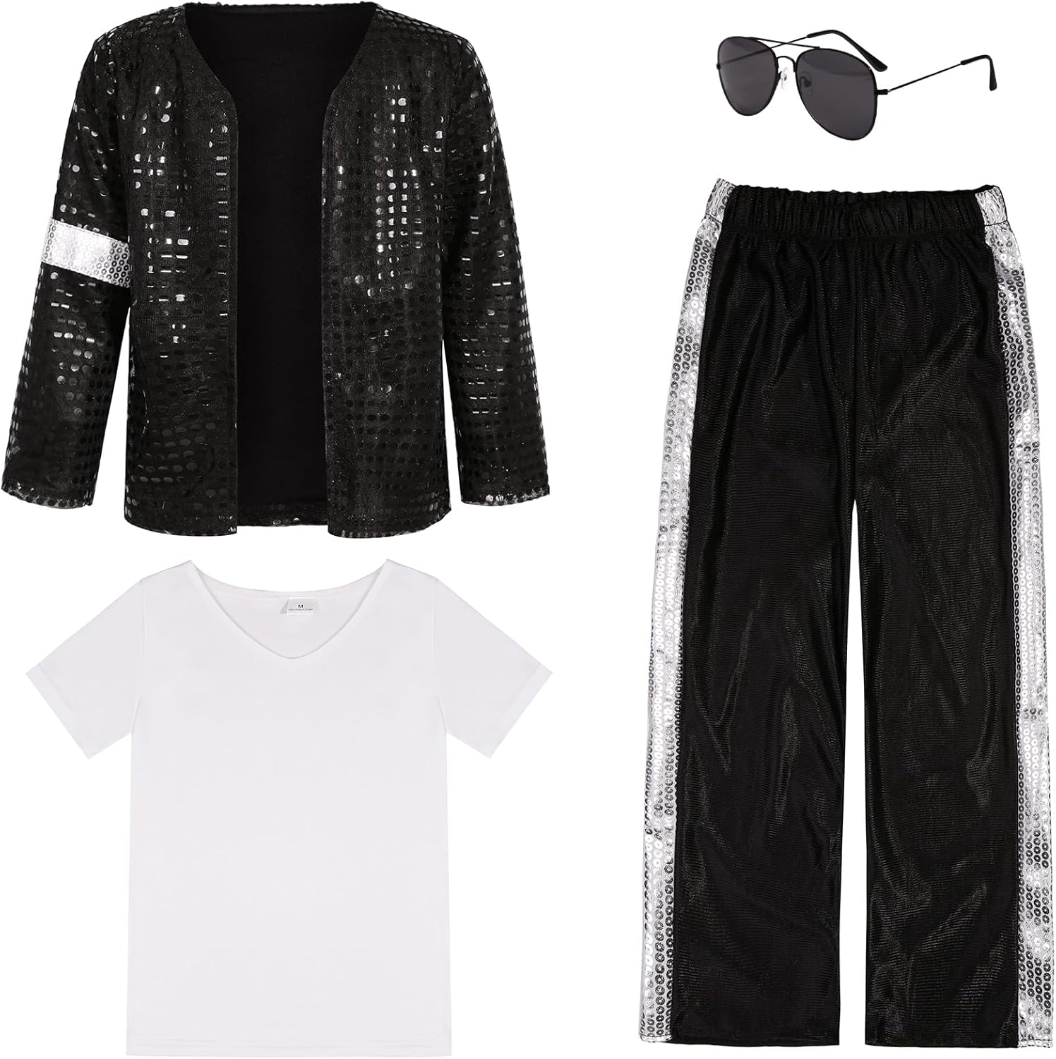 Kids 80s 90s Pop Star Costume for Dance Parties