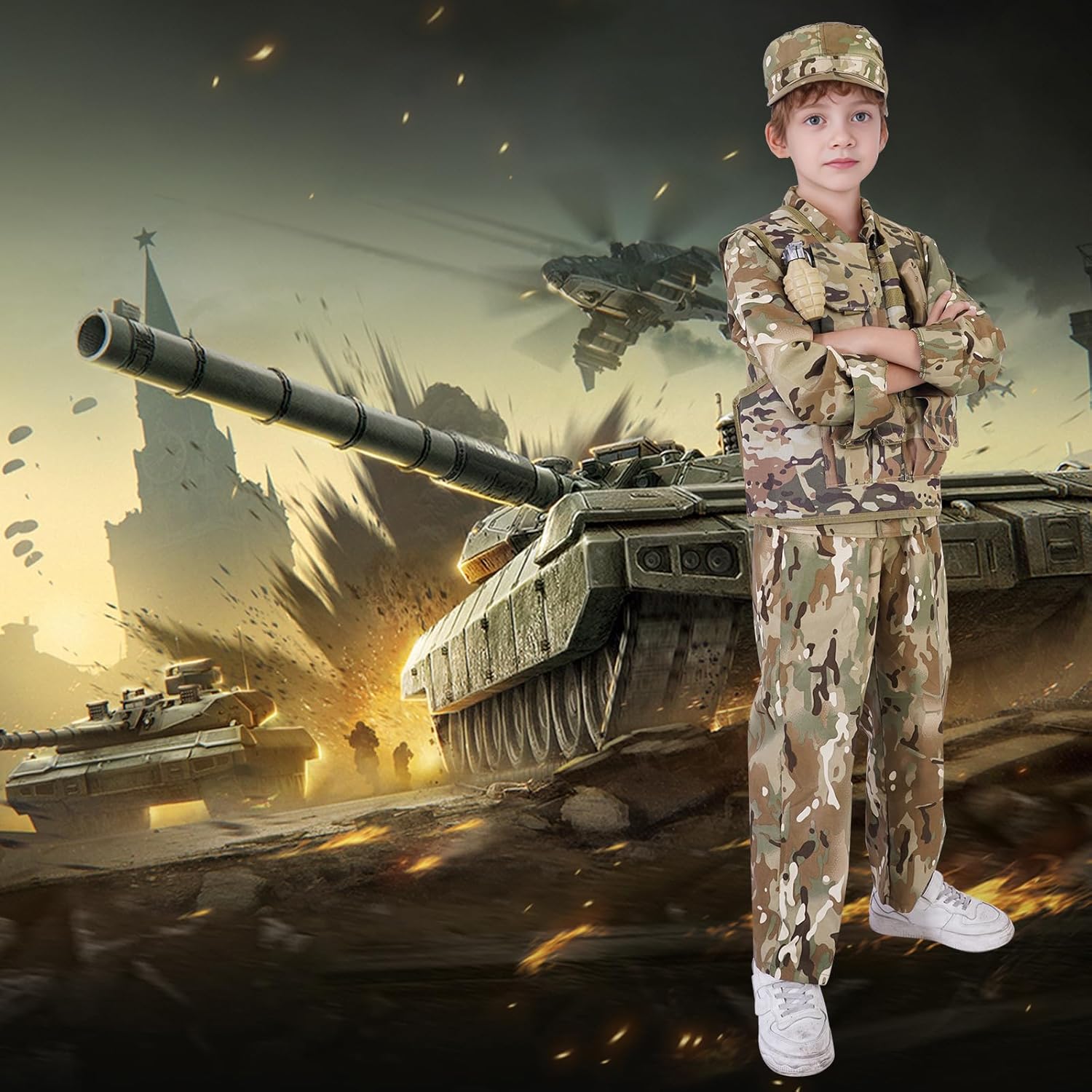 Army Costume Kids Tactical Camouflage