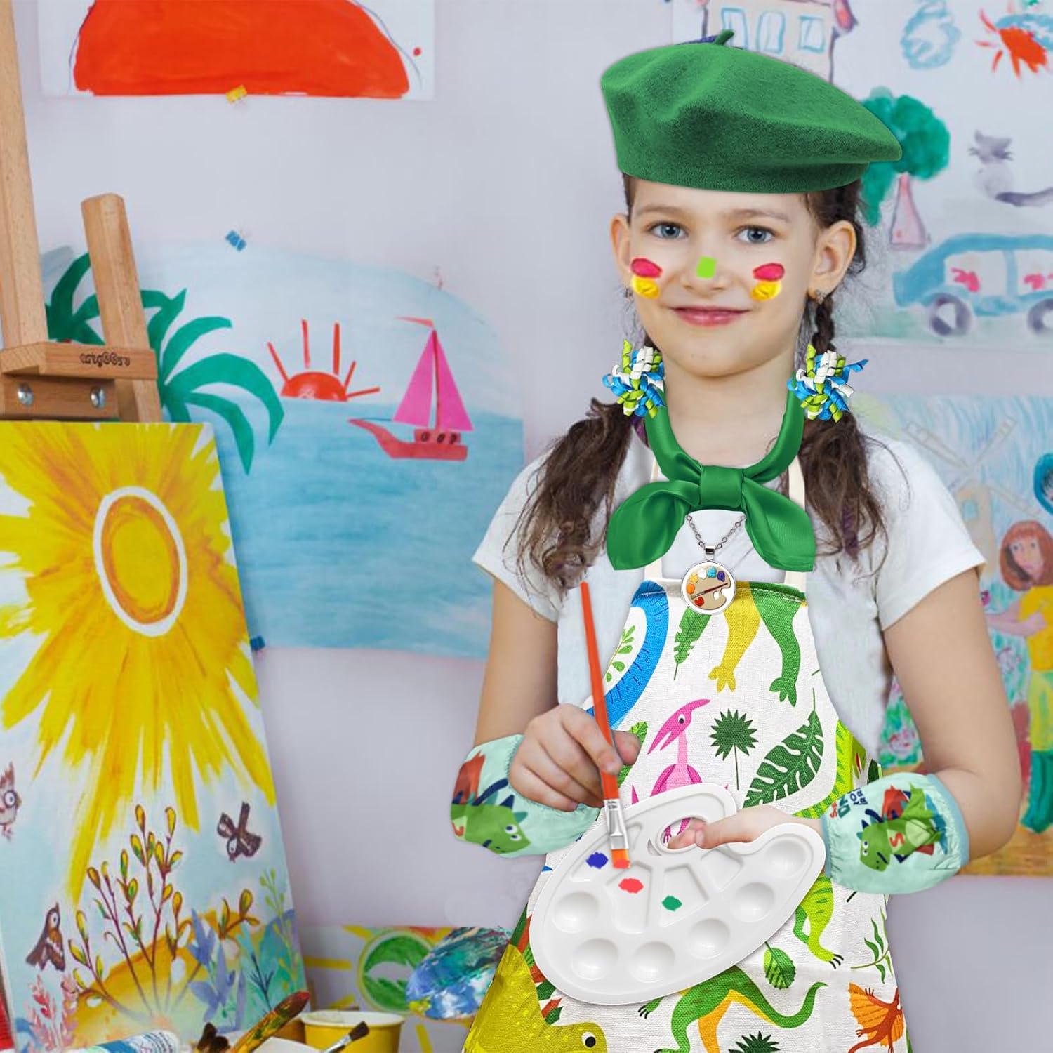 Perfect for Kids DTESL 15-Piece Artist Costume Set Halloween Party Ready