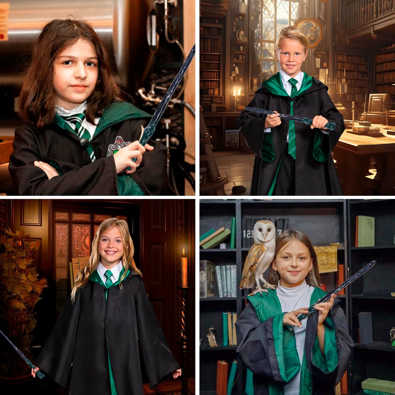 Wizard Costume Party Cosplay Set for Kids
