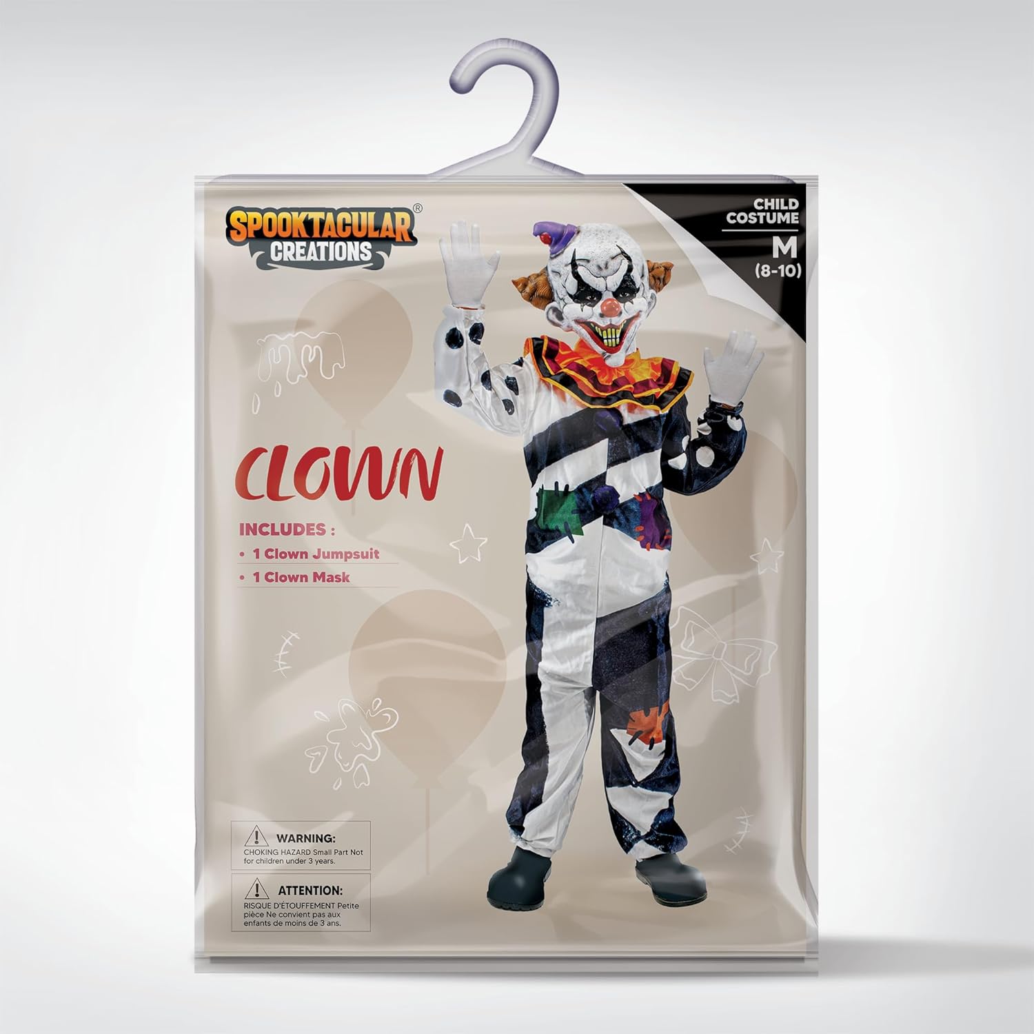 Spooktacular Creations Scary Clown Costume for Kids