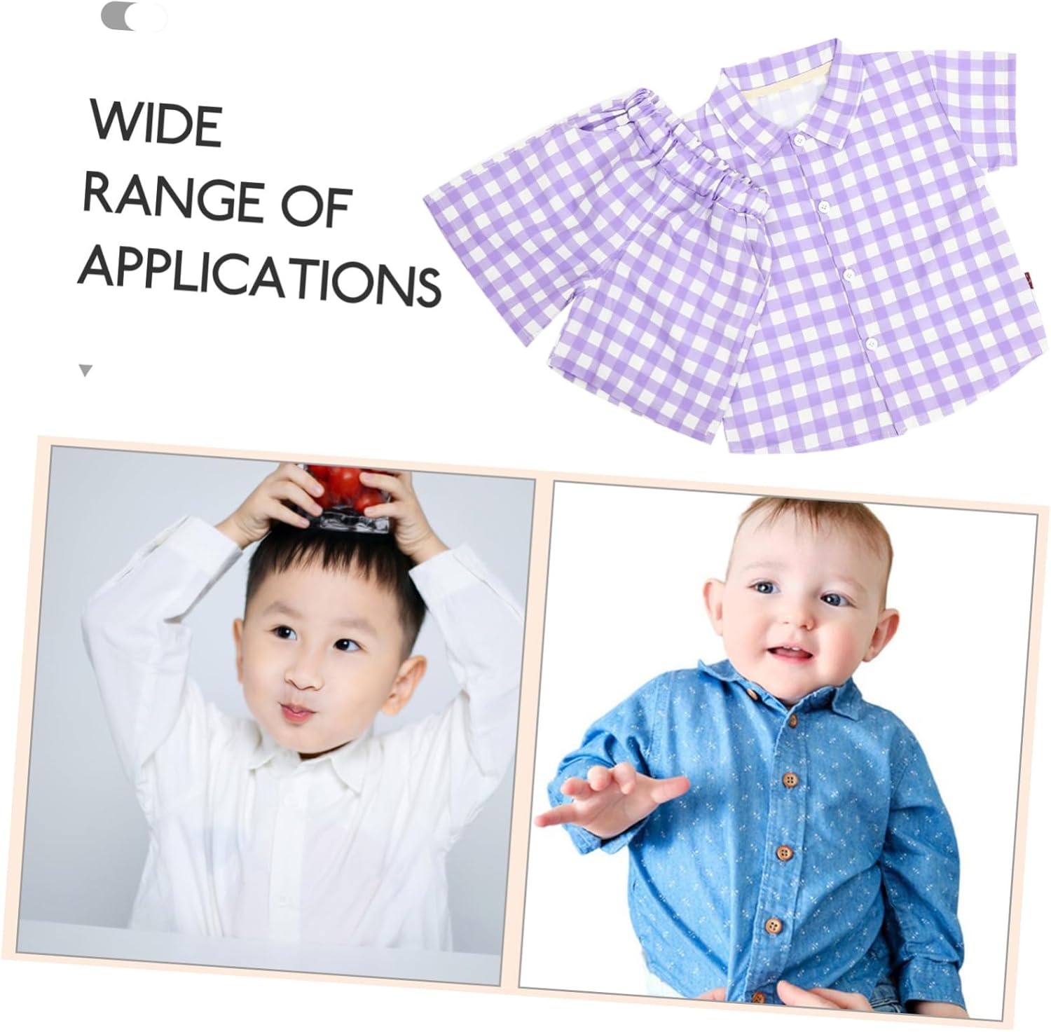 Festive and Trendy Plaid Summer Costume Set for Boys
