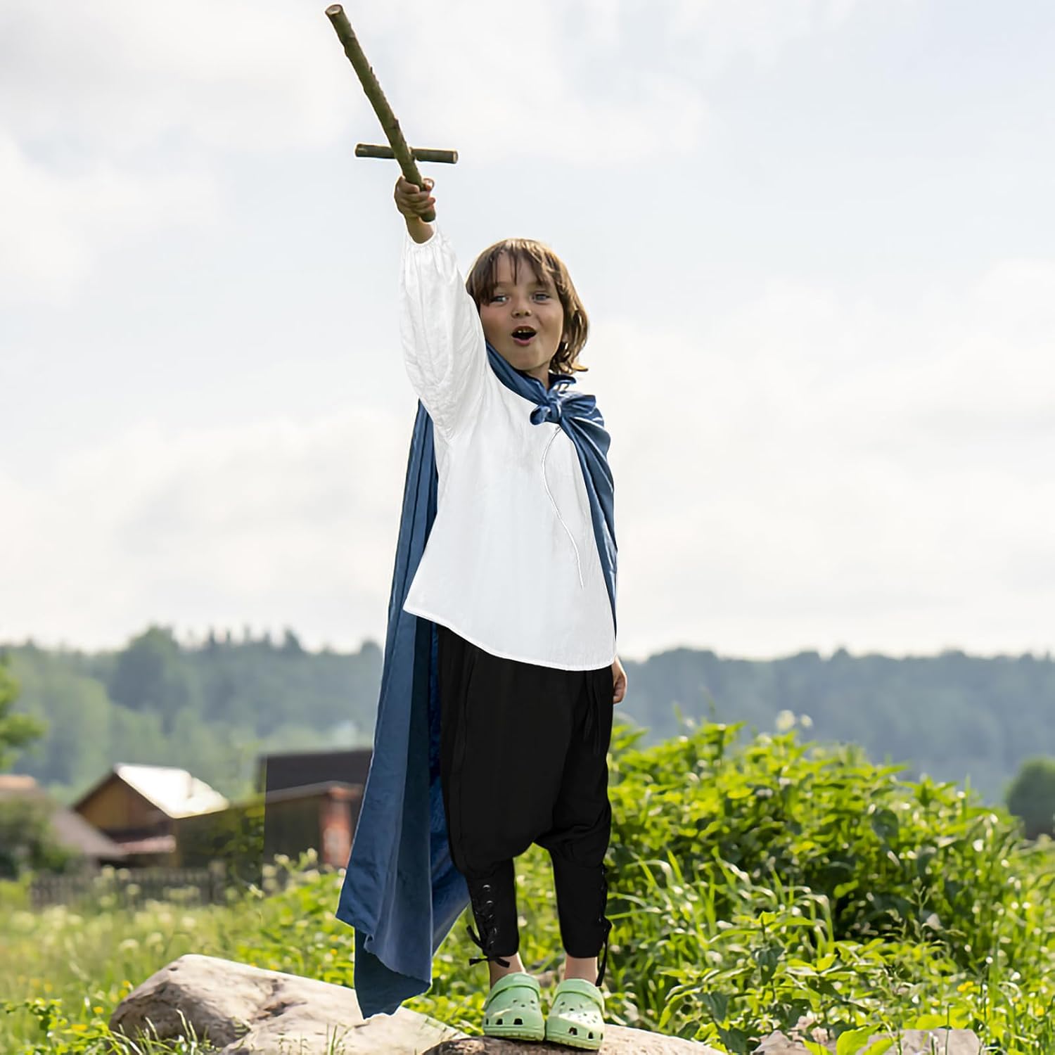 Boys Medieval Pirate Kids Halloween Costume Set