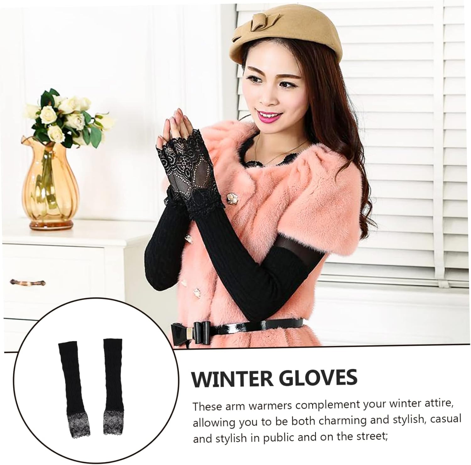 Homoyoyo 1-Piece Warm Comfortable Gloves for Skiing