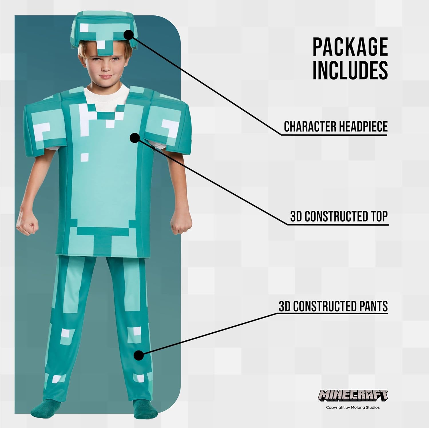 Disguise Kids Minecraft Armor Halloween Costume