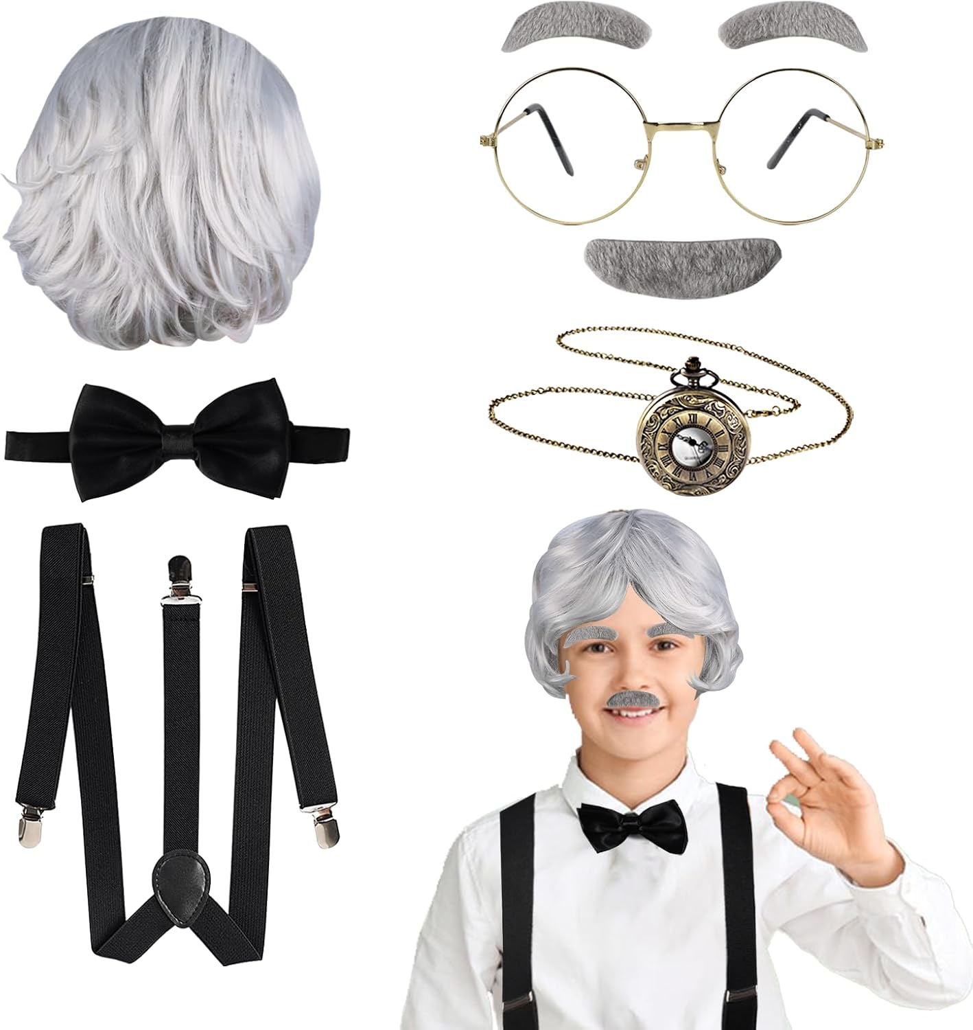 1920s Old Man Costume Set for Kids
