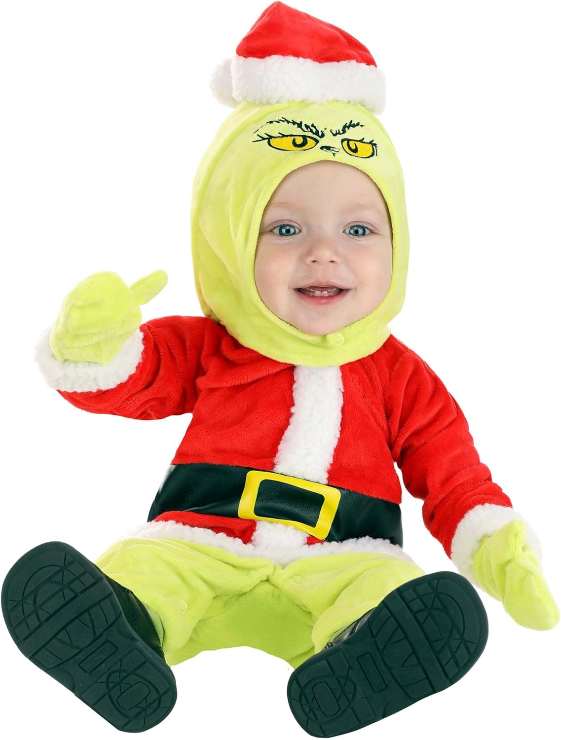 Dr Seuss Grinch Christmas Onesie for Babies Blue