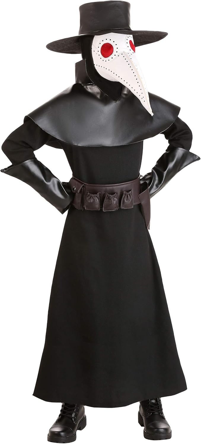 Kids Black Plague Doctor Costume