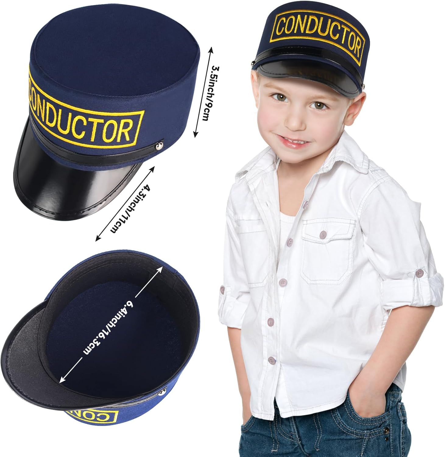 Kyson Train Conductor Costume 21Pcs Express Engineer Set