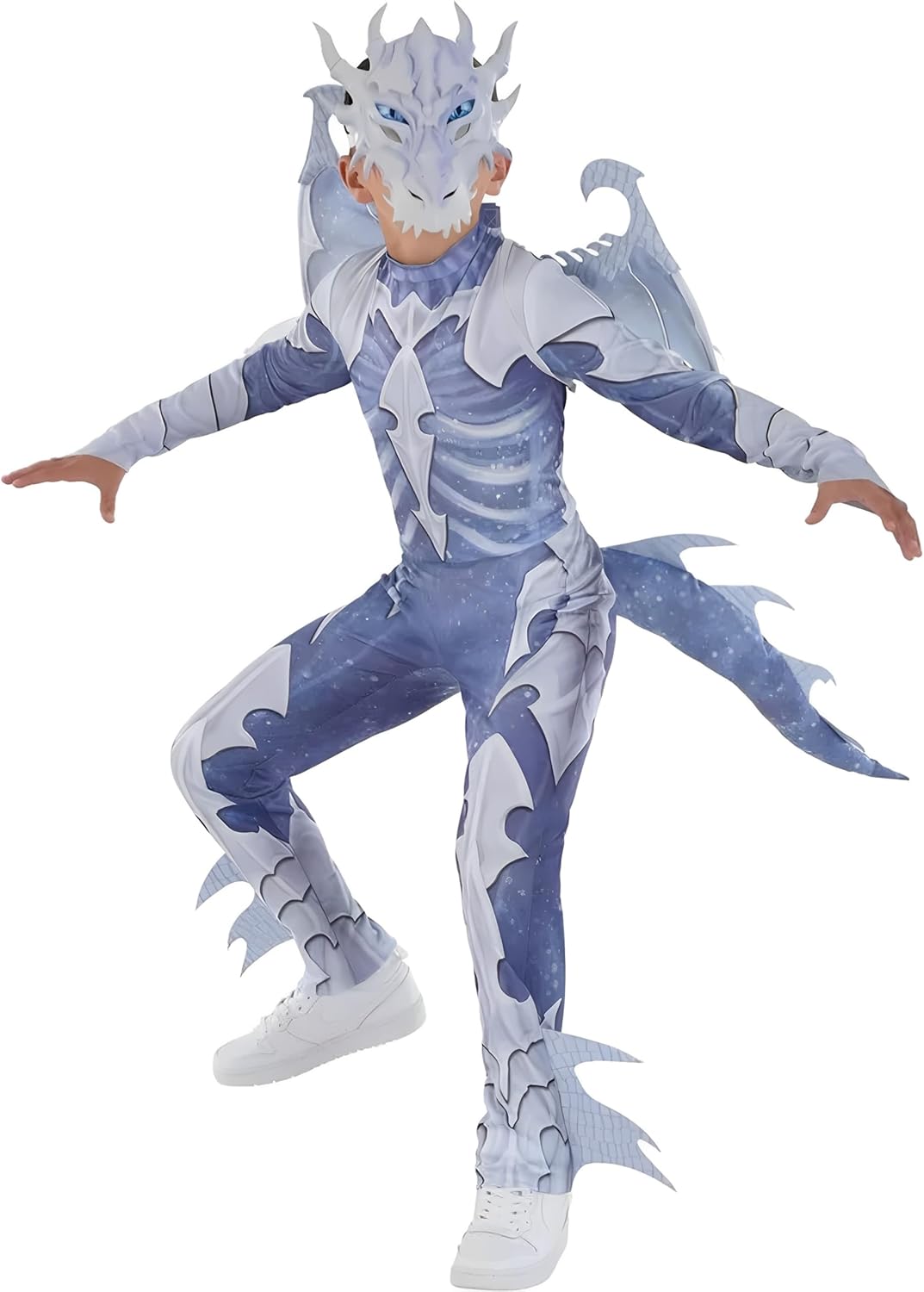 Purple and White Ghostly Dragon Costume Set - Halloween Party