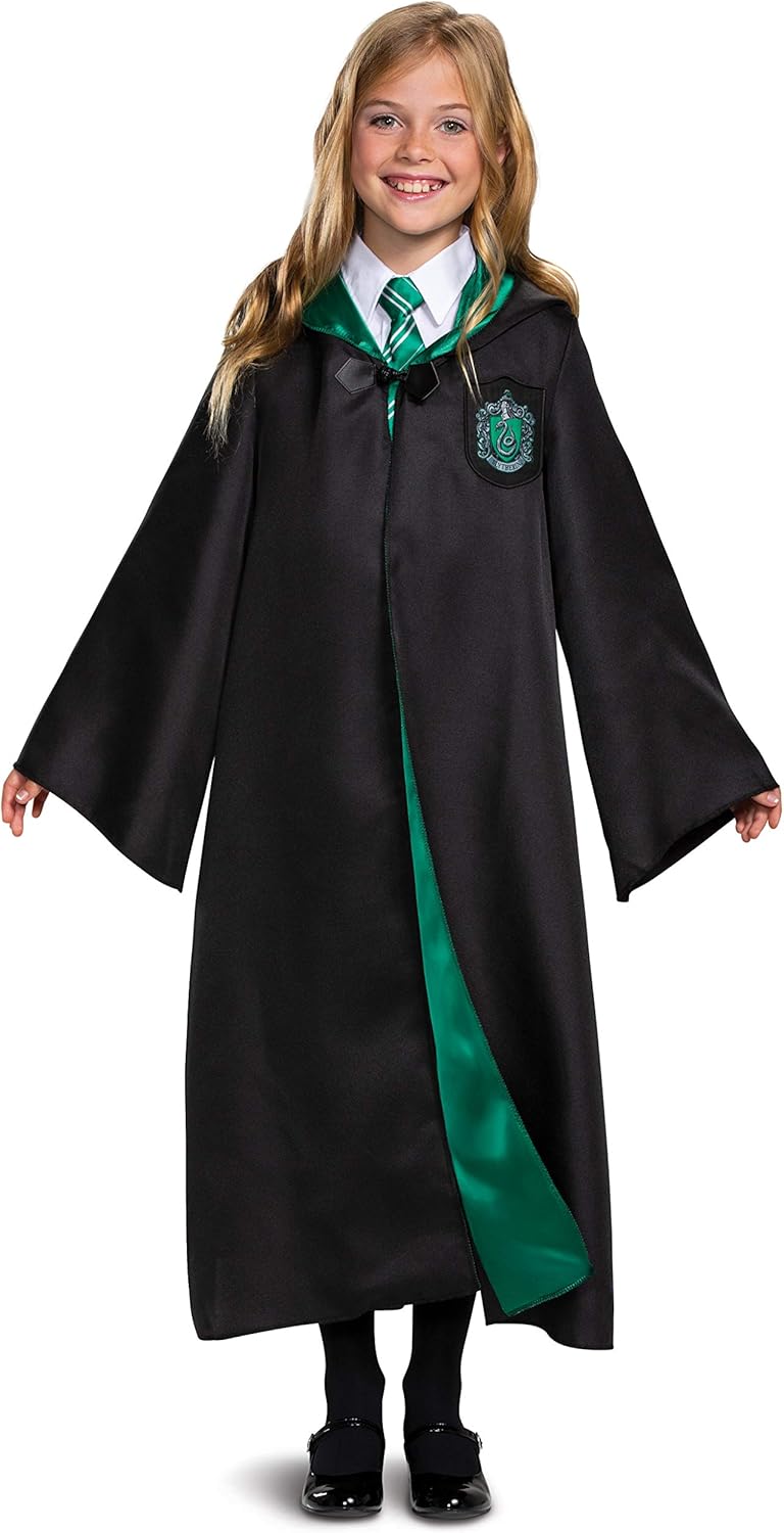 Harry Potter Deluxe Slytherin Costume Robe for Kids