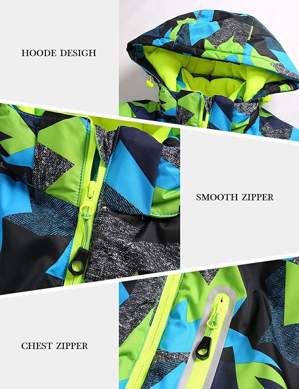 WOWULOVELY Winter Ski Jackets for Kids