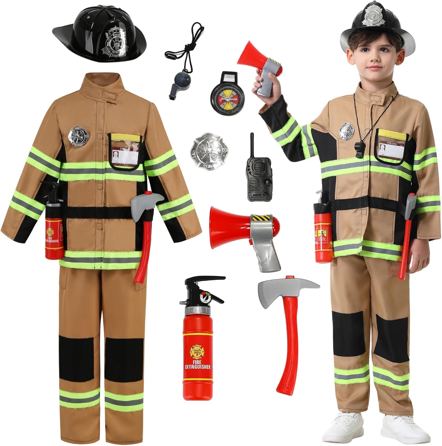 Fire Hero Kids Costume Toy Set for Halloween and Year-Round Play