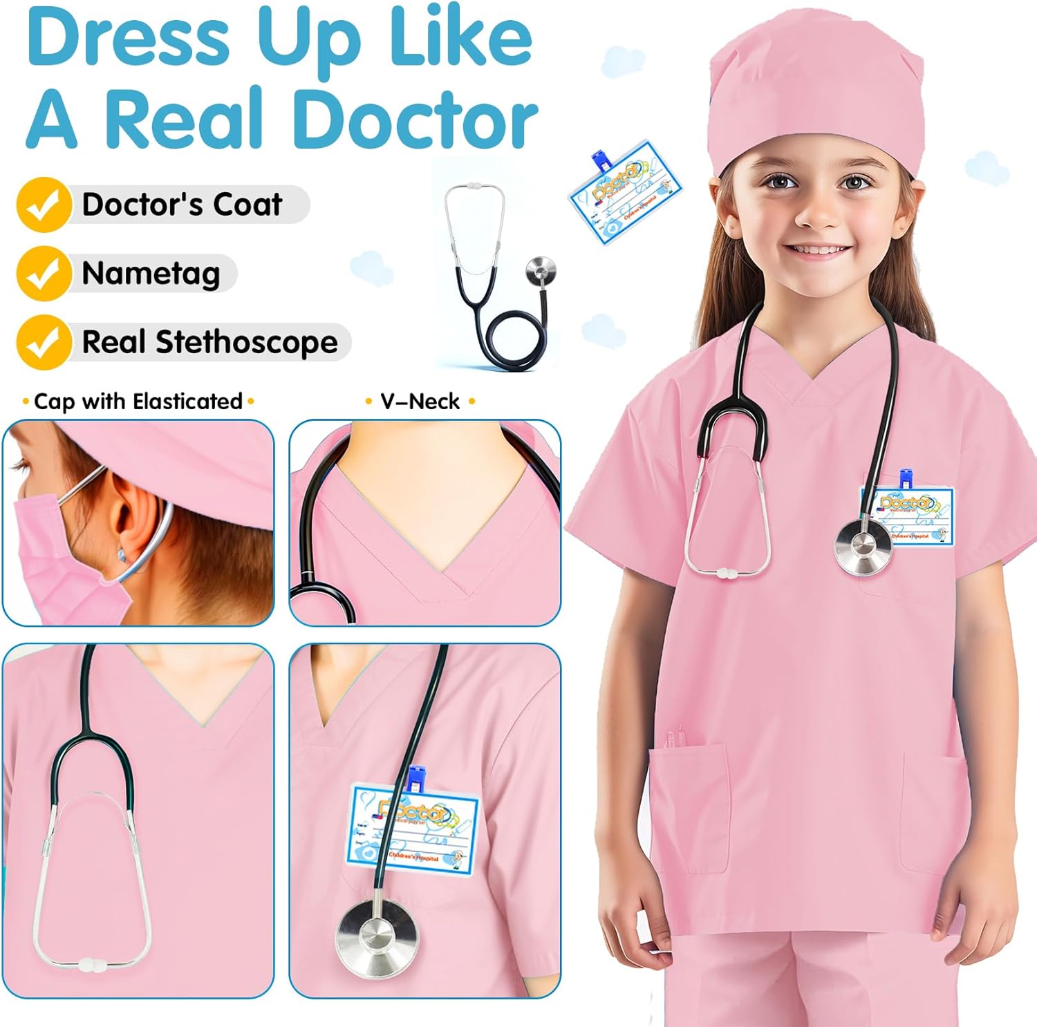 Realistic Doctor Costume for Kids