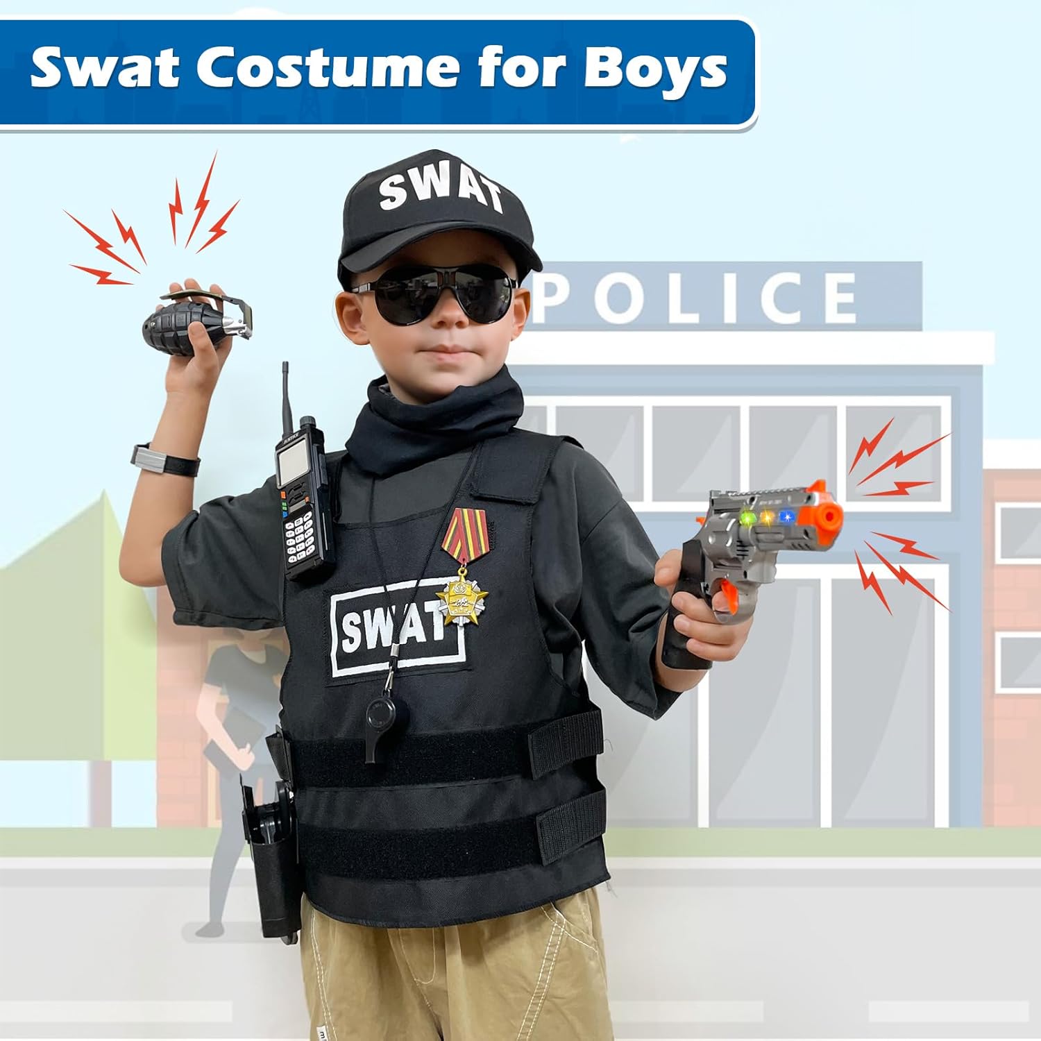 Police Officer Costume for Kids