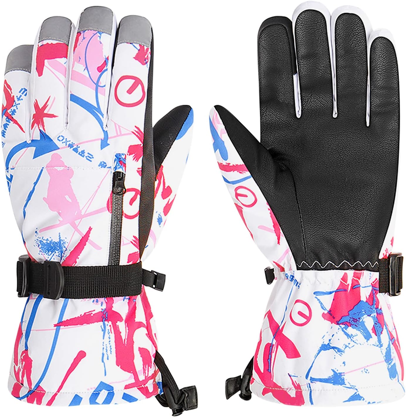 American Trends Kids Waterproof Winter Gloves