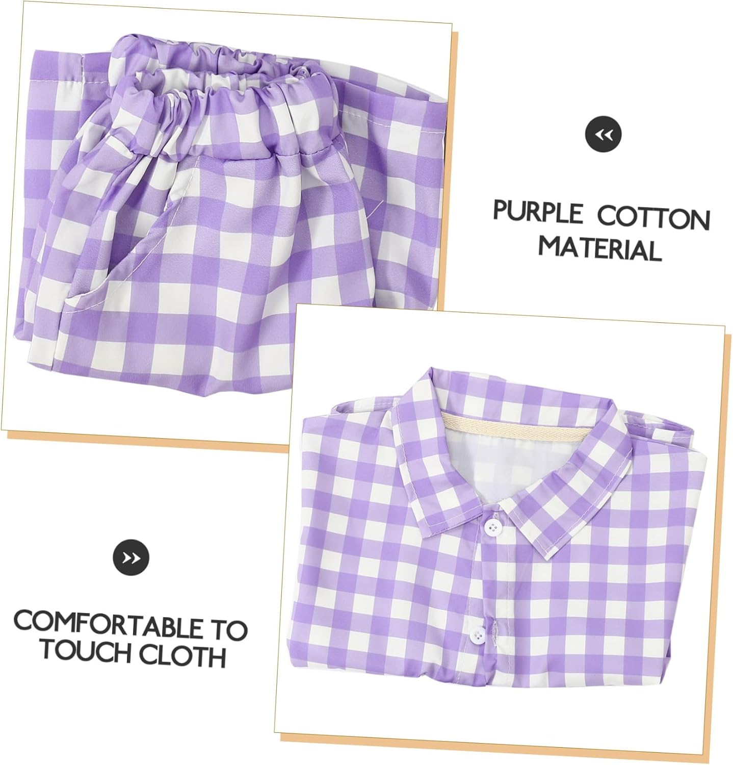 Festive and Trendy Plaid Summer Costume Set for Boys