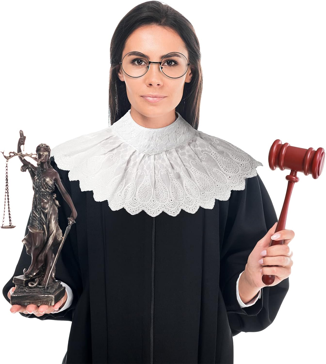 4-Piece Judge Costume Accessories for Halloween