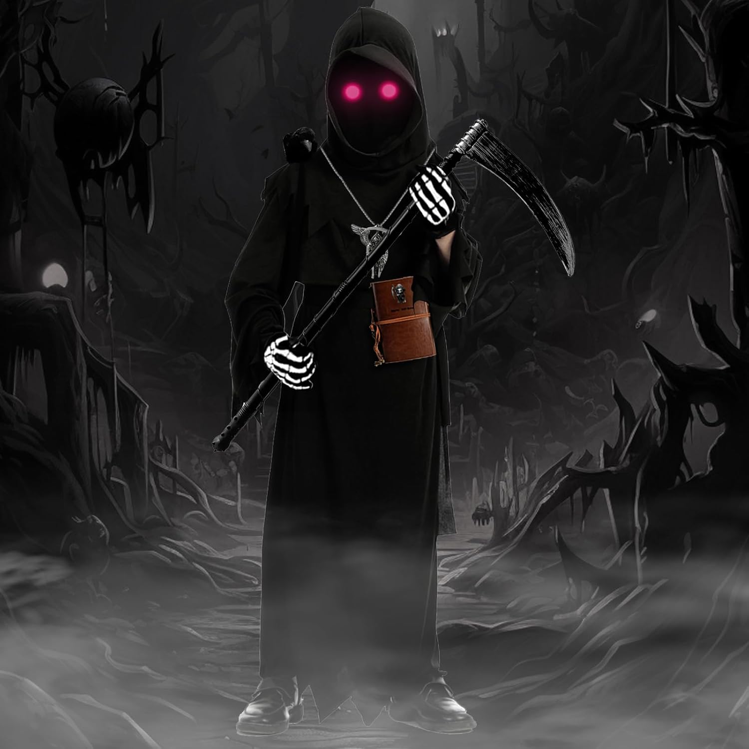 Scary Halloween Grim Reaper Cosplay Costume
