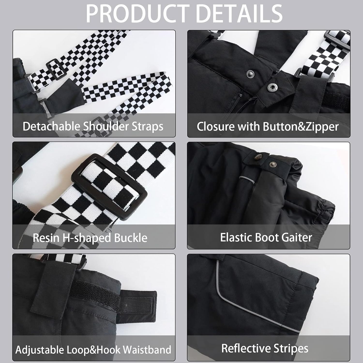HOTIAN Boys Ski Jacket and Snow Pants Set