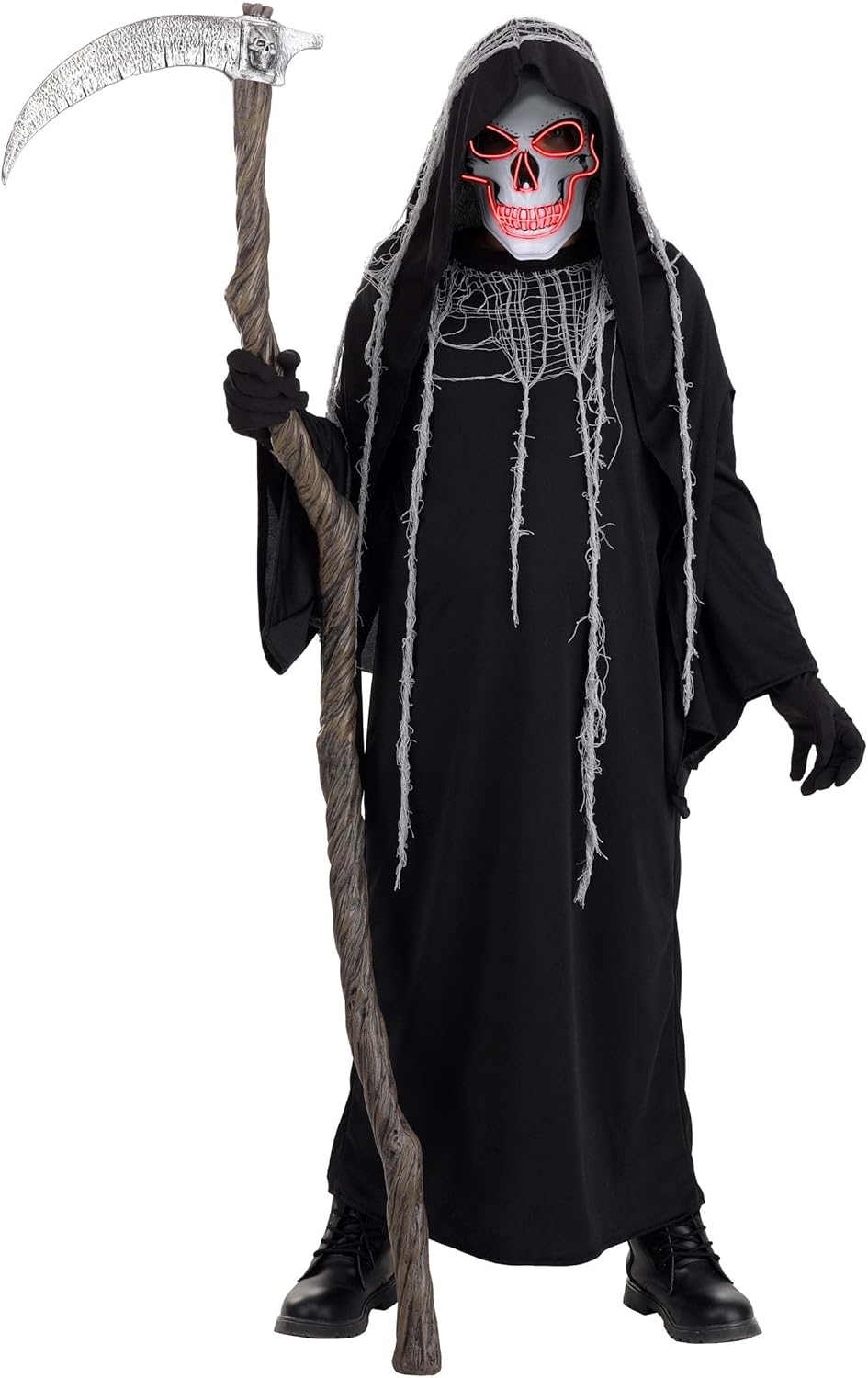 Kids Glowing Grim Reaper Costume