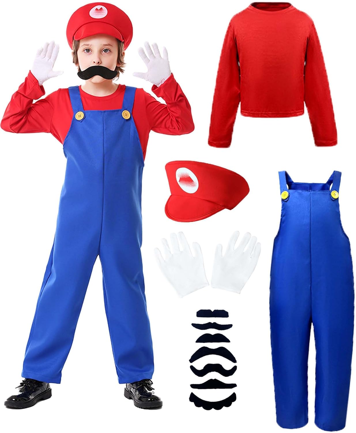 Halloween Kids Plumber Costume Set