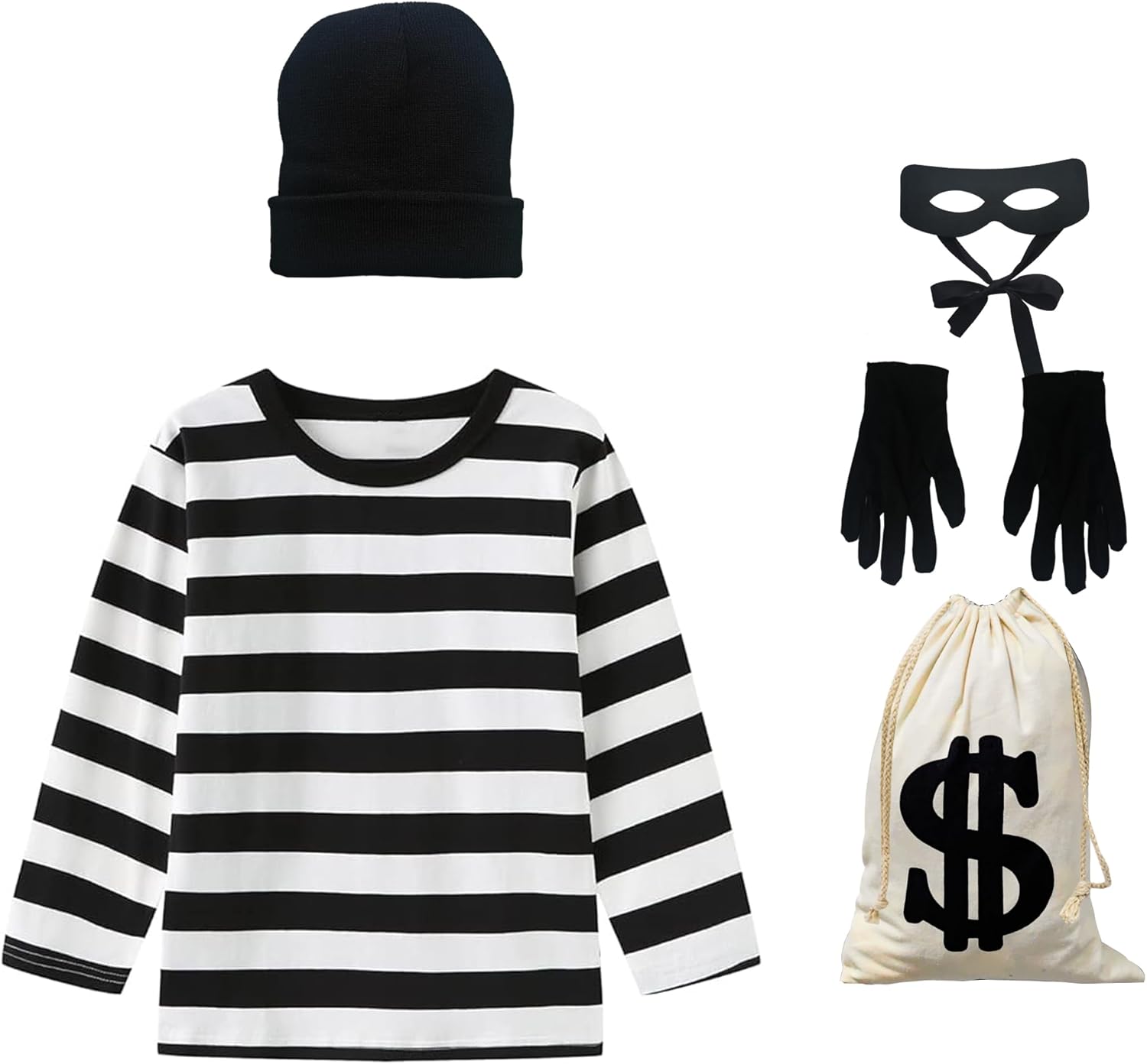 Robber Costume Set for Kids Adults