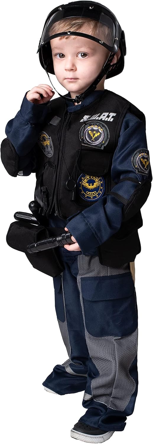Spooktacular Creations SWAT Police Officer Costume for Boys