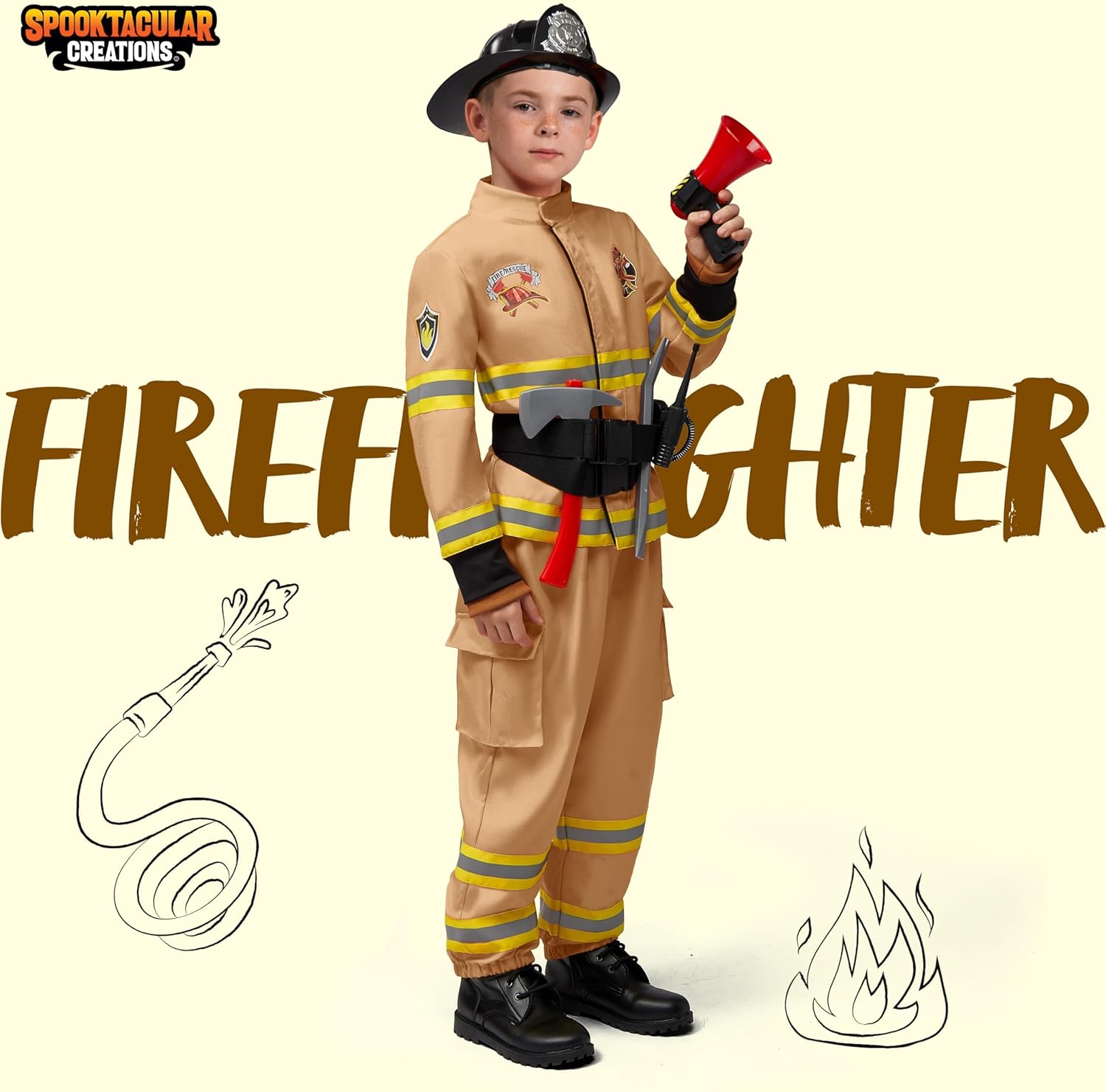 Halloween Firefighter Costume for Kids Must-Have Set for Kids FIRE