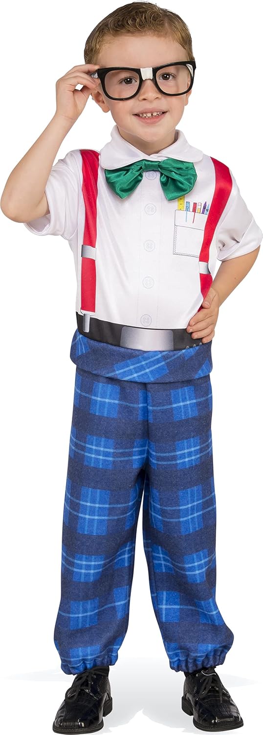 Nerd Boy Costume Medium Blue