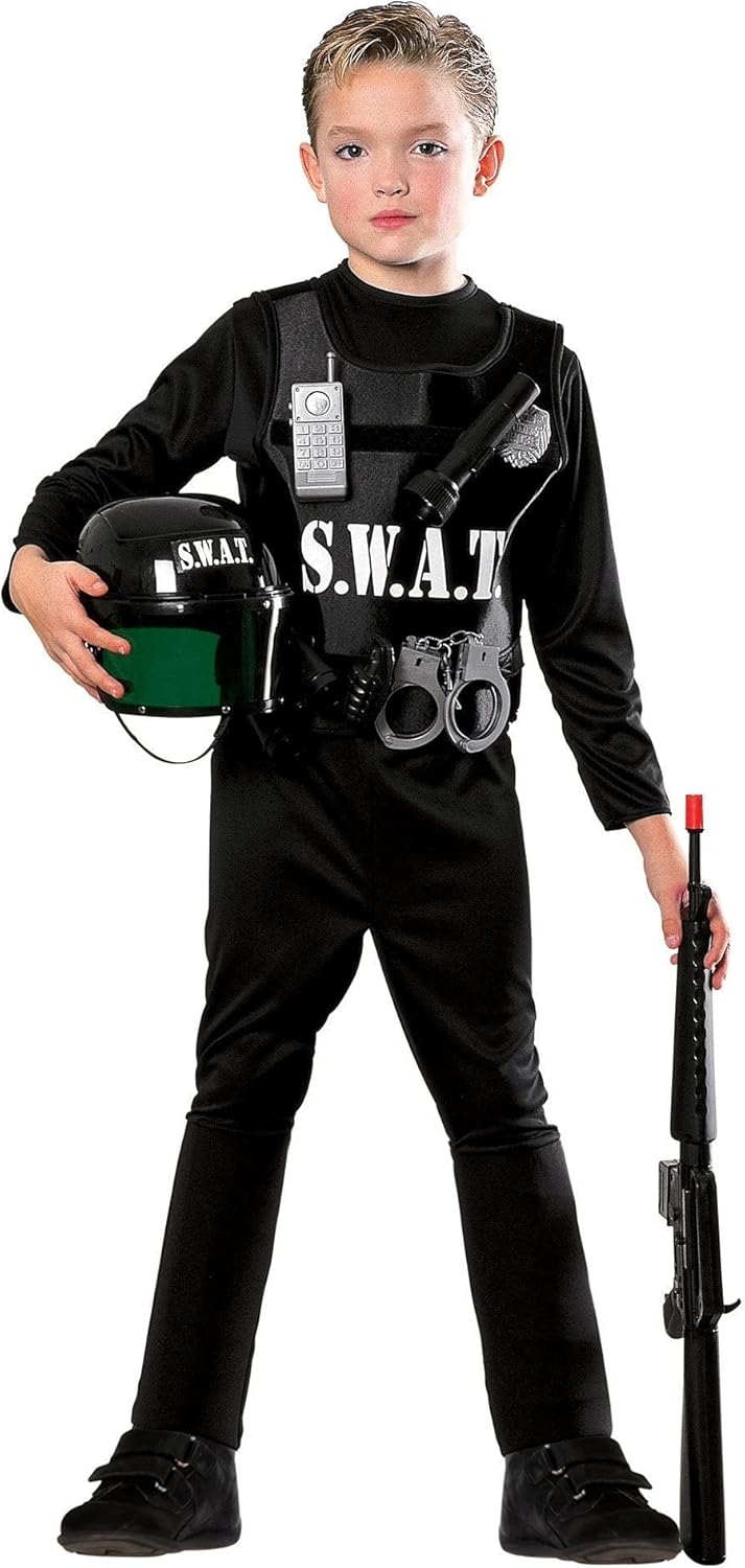 Kids SWAT Team Costume - Rubies Police Kids Costume