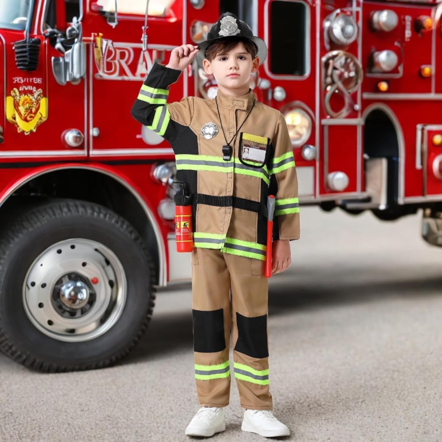 Fire Hero Kids Costume Toy Set for Halloween and Year-Round Play
