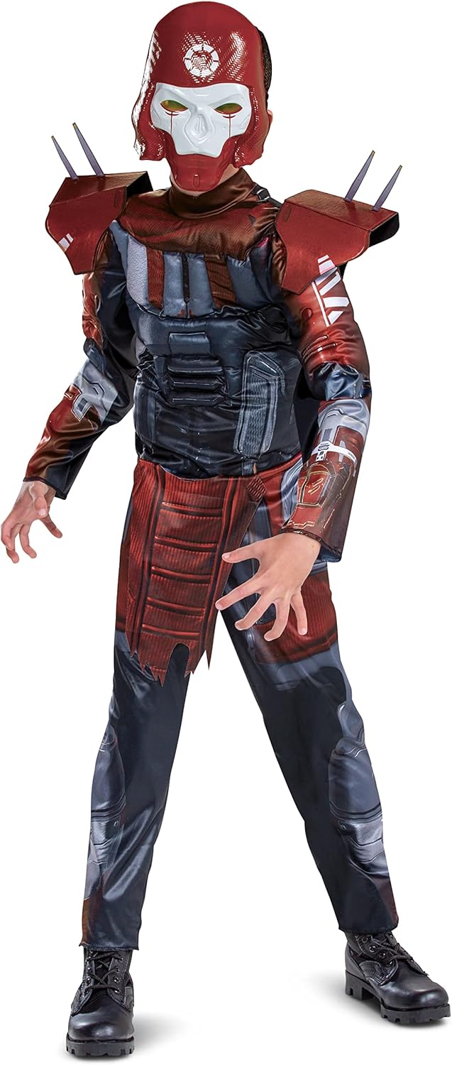 Disguise Revenant Costume for Kids - Official Apex Legends Headpiece and Jumpsuit